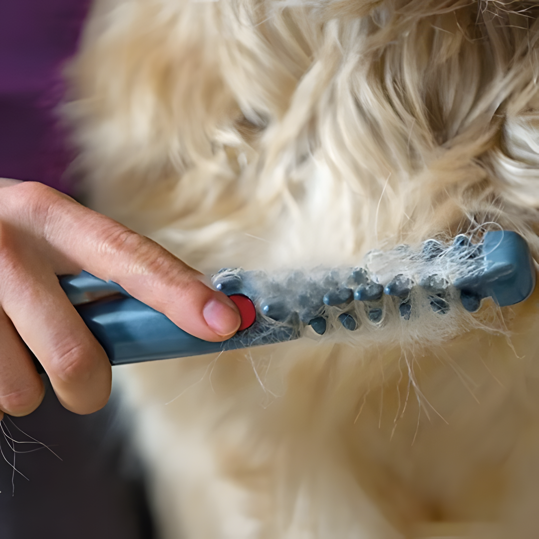 Tangle-Free Pet Grooming Brush – Skånsom & Effektiv Uldudretter til Katte & Hunde