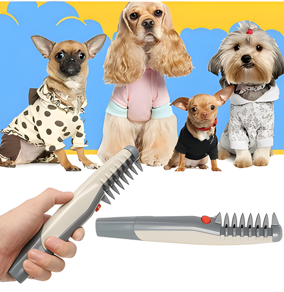 Tangle-Free Pet Grooming Brush – Skånsom & Effektiv Uldudretter til Katte & Hunde