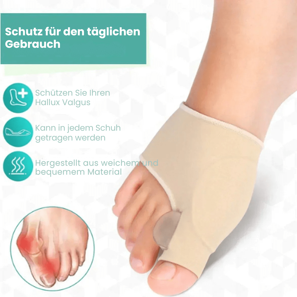 Teenagerens Bunion Korrigerer, Diskret og Komfortabel, Blødt Hudfarvet Materiale – Smertelindring