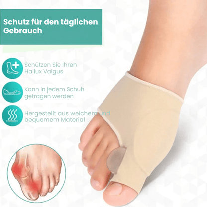 Teenagerens Bunion Korrigerer, Diskret og Komfortabel, Blødt Hudfarvet Materiale – Smertelindring