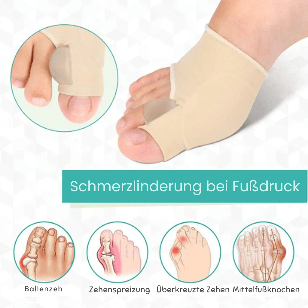 Teenagerens Bunion Korrigerer, Diskret og Komfortabel, Blødt Hudfarvet Materiale – Smertelindring