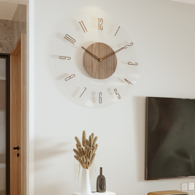 TimeWood - Nordisk Stilfuld Solid Træ Vægur 14 Tommer