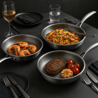 Titan Premium Titanium Non-Coated Pande til Alle Kogeplader