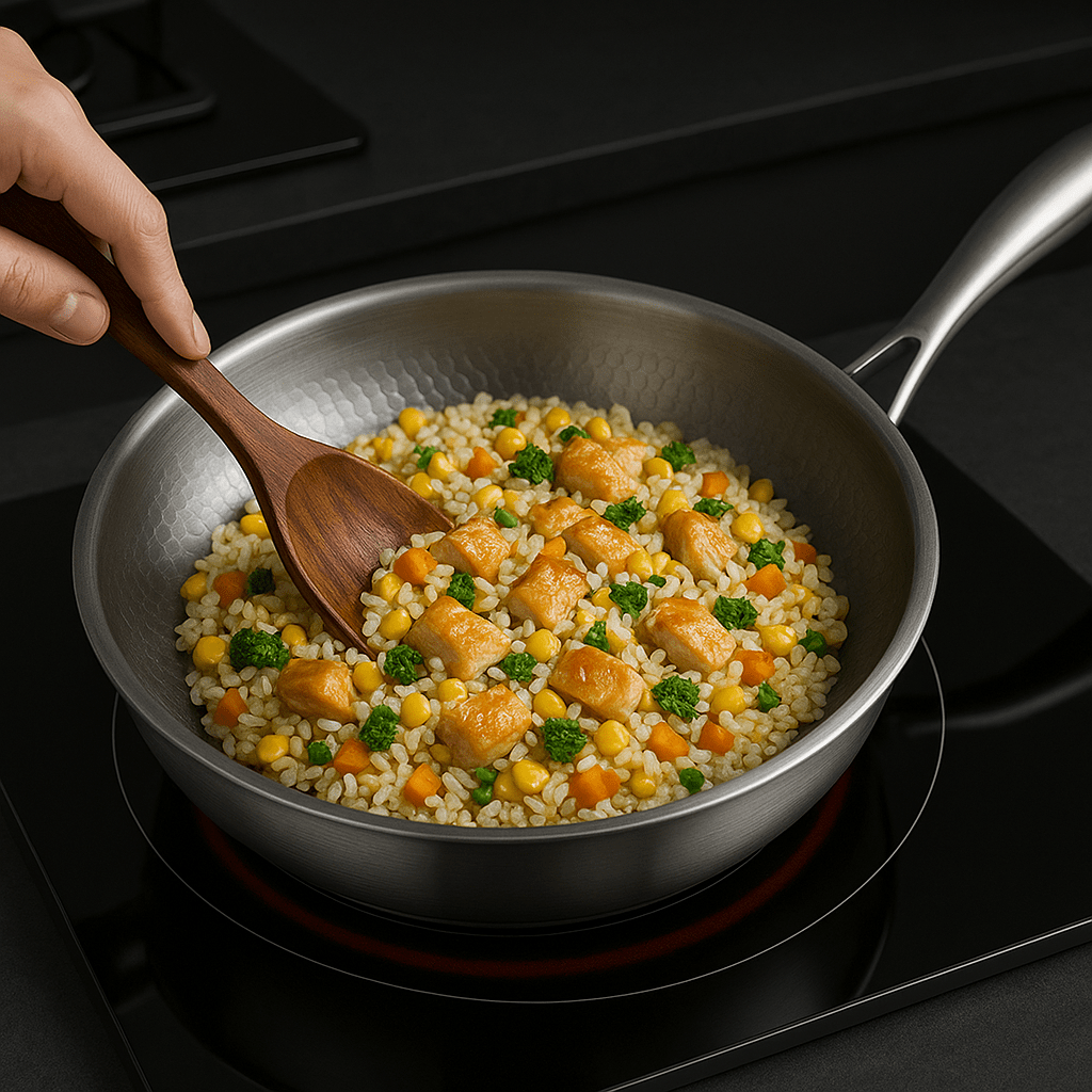 Titan Premium Titanium Non-Coated Pande til Alle Kogeplader