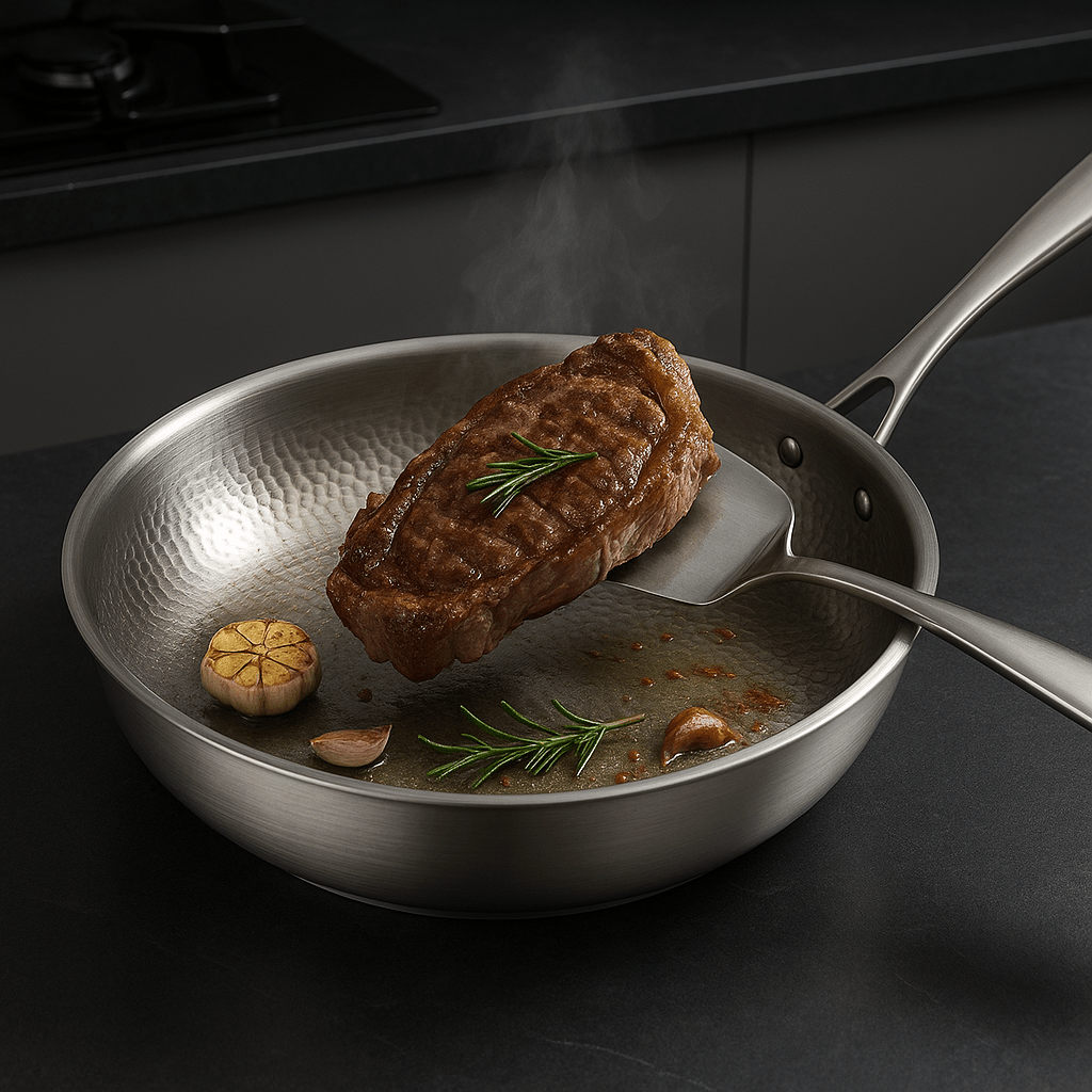 Titan Premium Titanium Non-Coated Pande til Alle Kogeplader