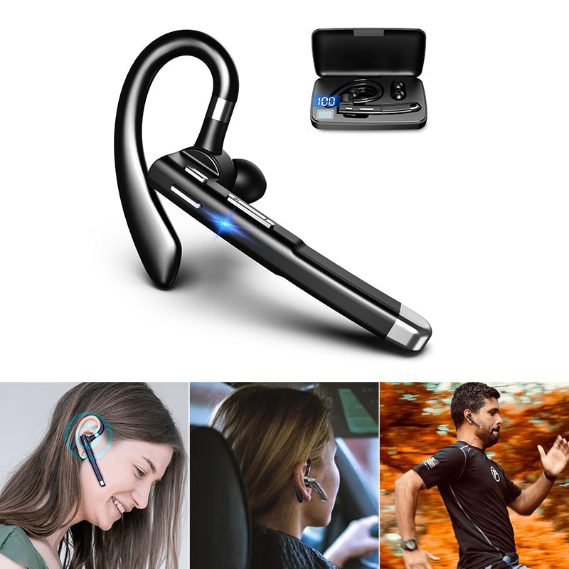 Trådløs Bluetooth Headset med Støjdæmpning og HiFi Lyd