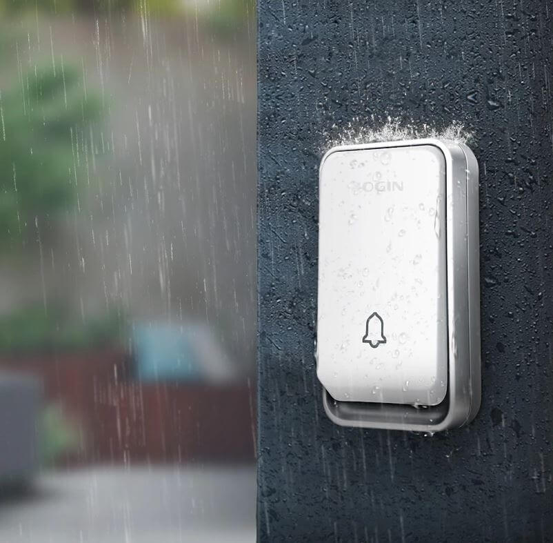 Trådløs Dørklokke Uden Batteri - Vejrbestandig & Energi Effektiv