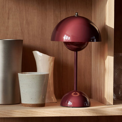 Trådløs Retro LED Bordlampe med Parasol Design