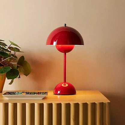 Trådløs Retro LED Bordlampe med Parasol Design