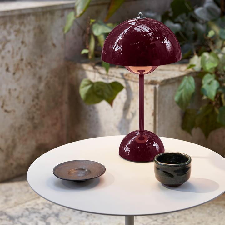 Trådløs Retro LED Bordlampe med Parasol Design