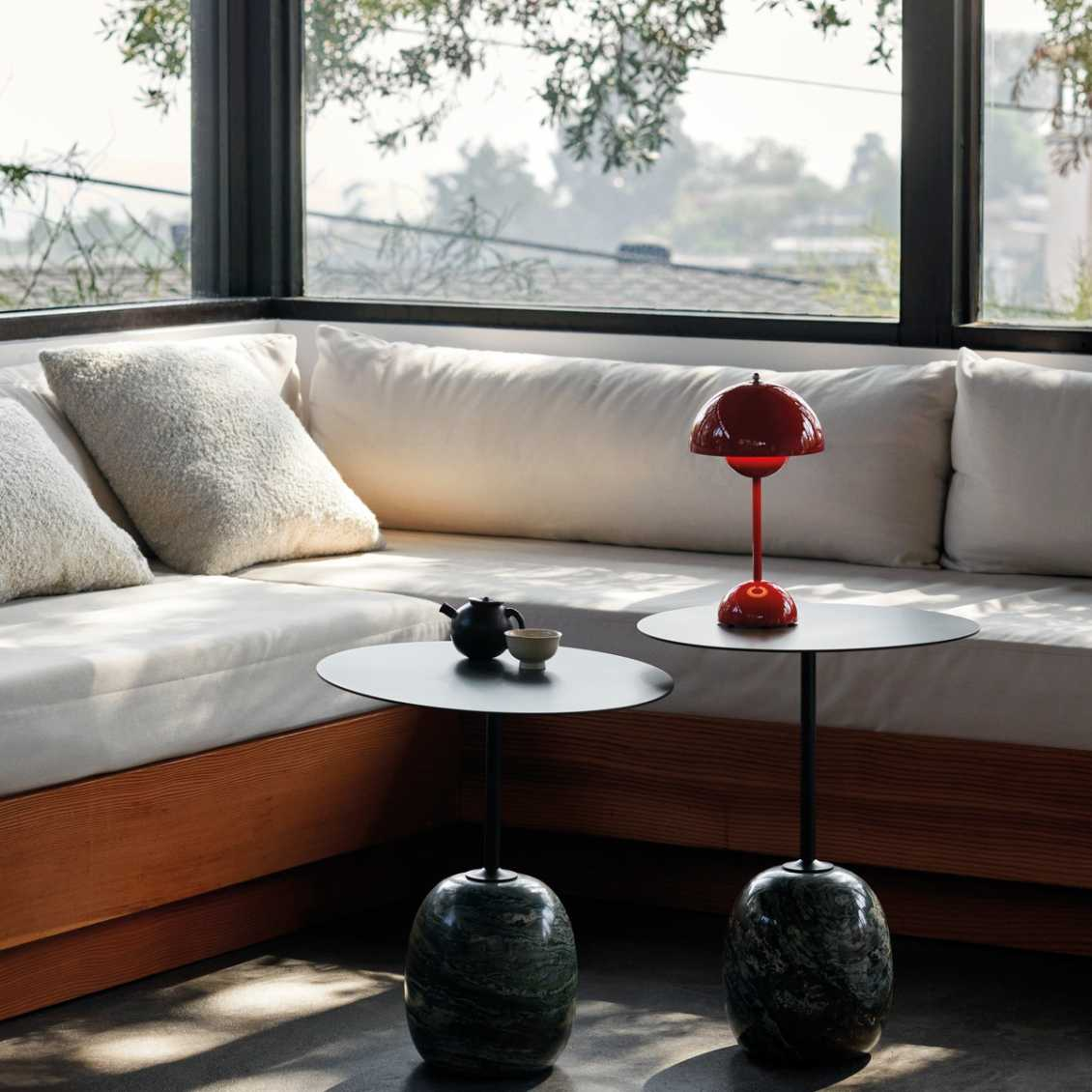 Trådløs Retro LED Bordlampe med Parasol Design