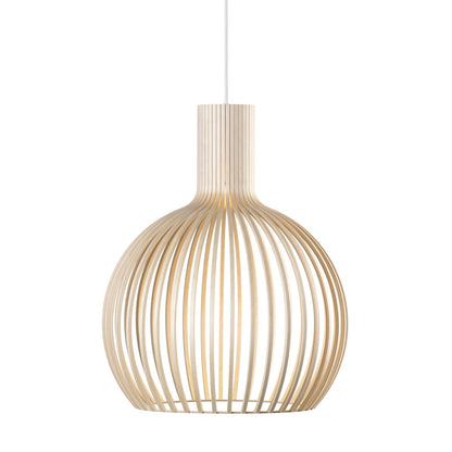 Træ Pendellampe - Vintage Stil | Justerbar Højde | LED