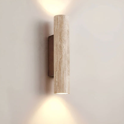 Travertin LED Væglampe – Wabi-Sabi Stil Lampe