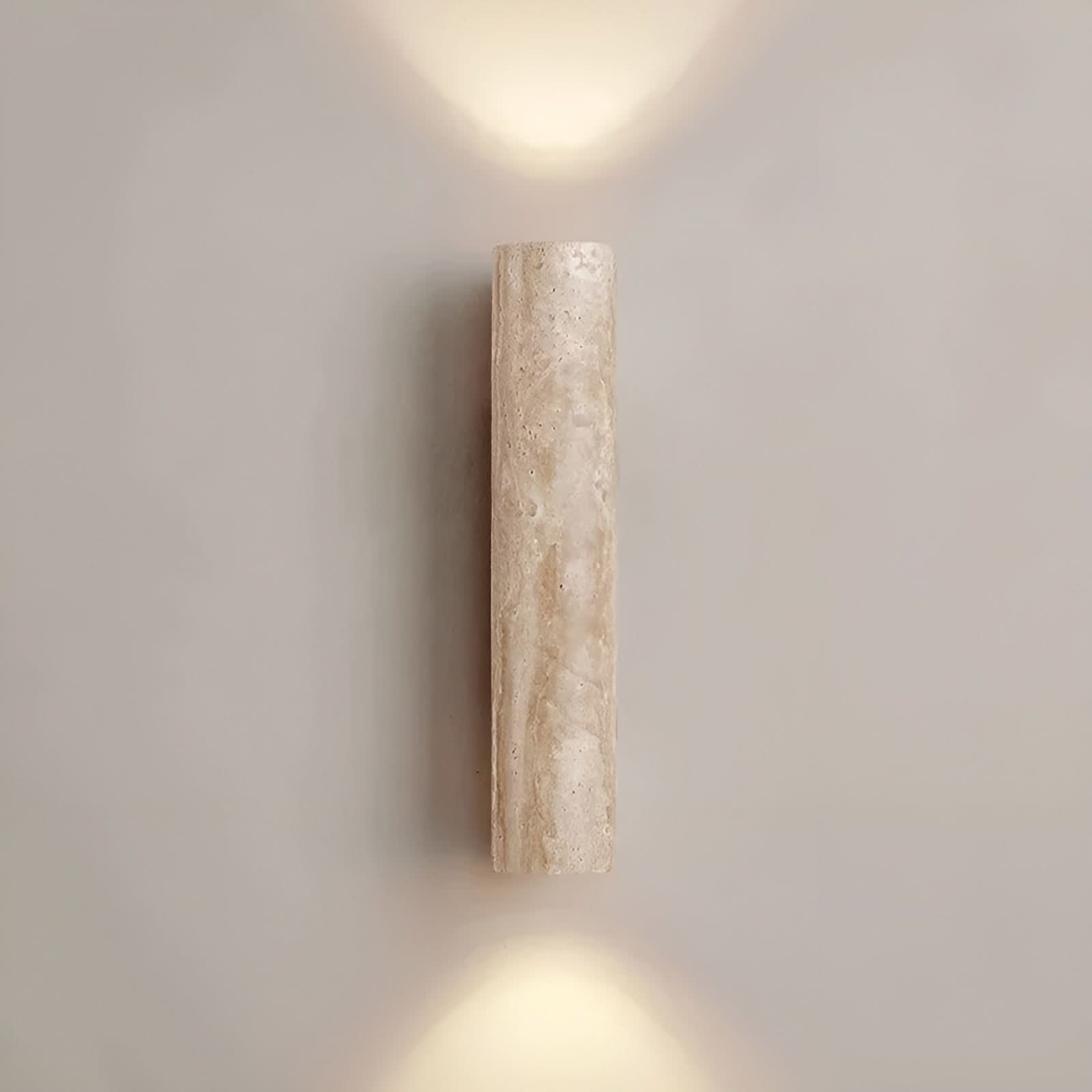 Travertin LED Væglampe – Wabi-Sabi Stil Lampe