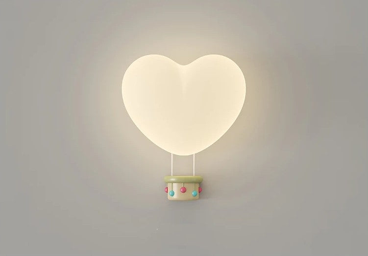 Trævæg lampe til børneværelse | Hjerteformet - Terra Pink - Image 3
