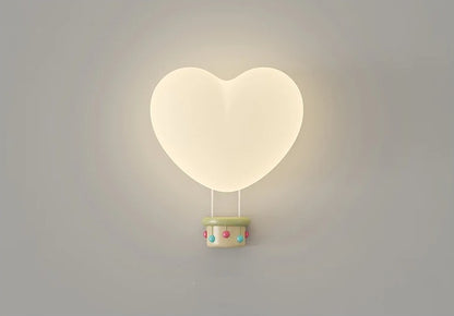 Trævæg lampe til børneværelse | Hjerteformet - Terra Pink - Image 3