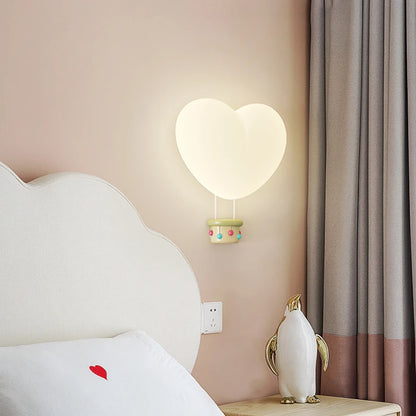 Trævæg lampe til børneværelse | Hjerteformet - Terra Pink - Image 6