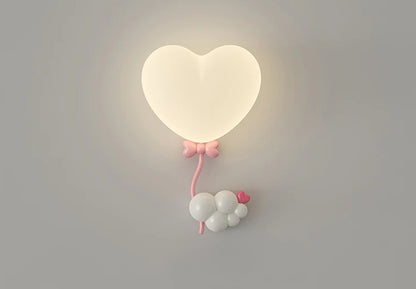 Trævæg lampe til børneværelse | Hjerteformet - Terra Pink - Image 6