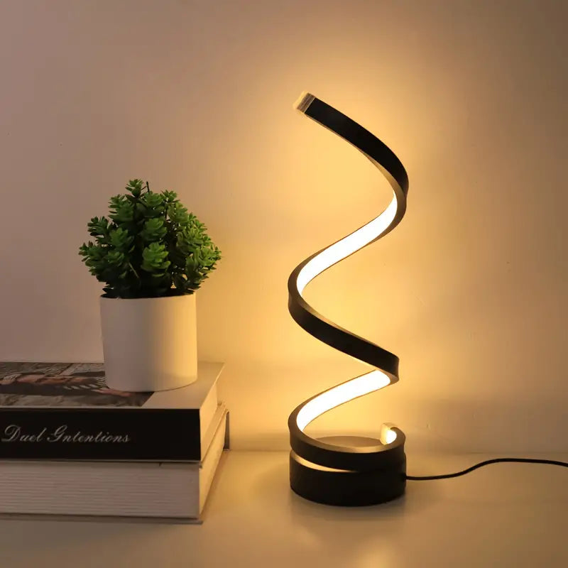 TwistLight - Moderne LED Bordlampe Spiral Design