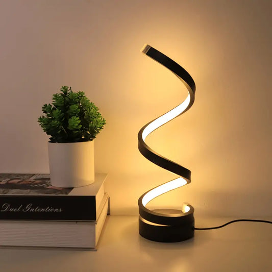 TwistLight - Moderne LED Bordlampe Spiral Design