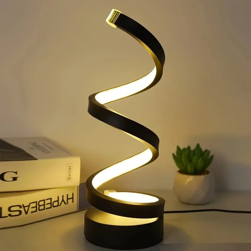 TwistLight - Moderne LED Bordlampe Spiral Design