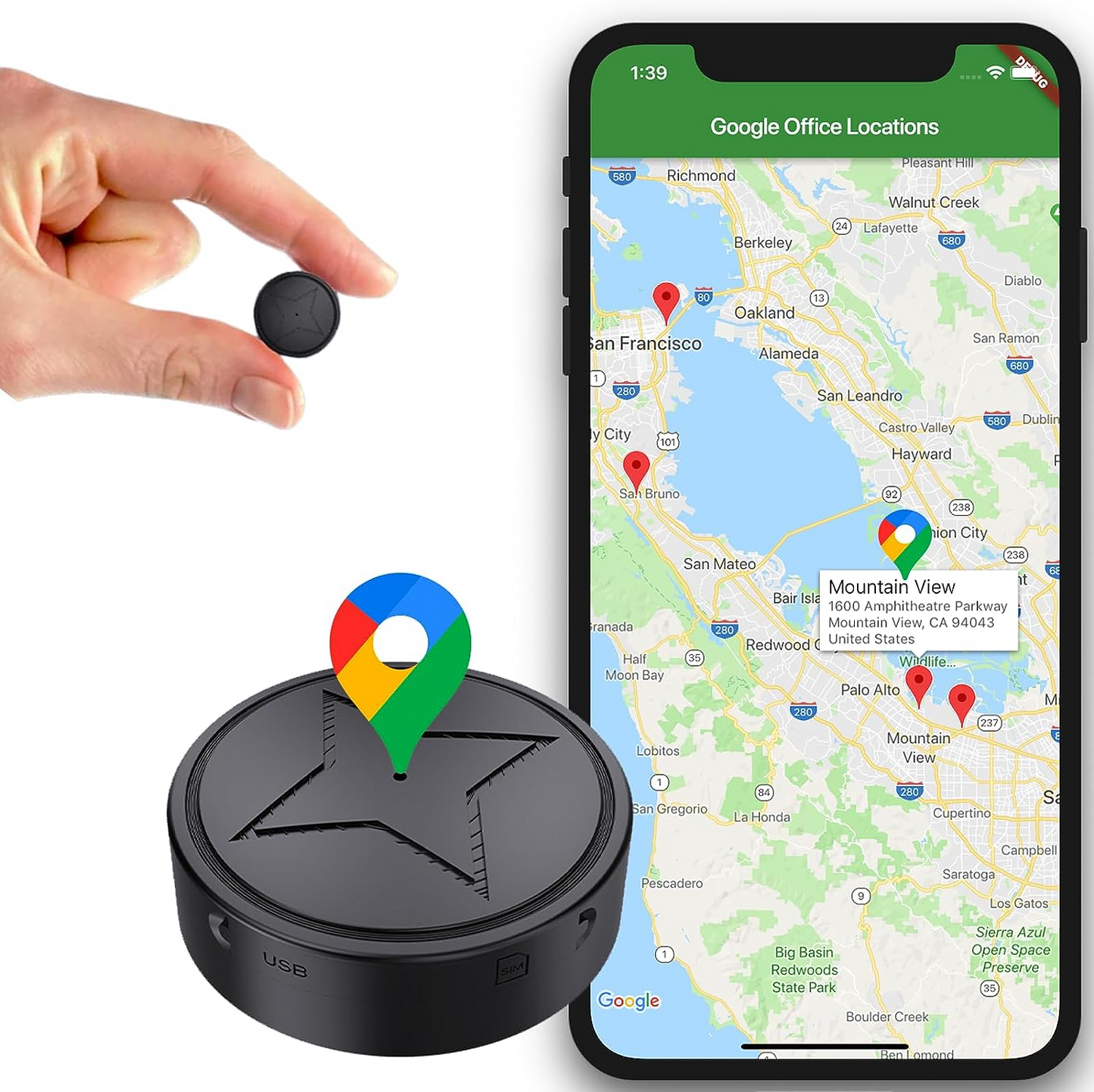 Ultramagnetisk GPS Tracker til Sikker Sporing
