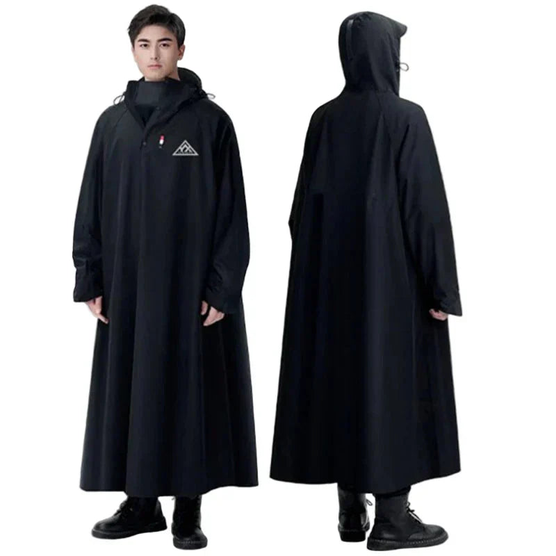 Unisex Lang Regnponcho - Vandtæt & Komfortabel