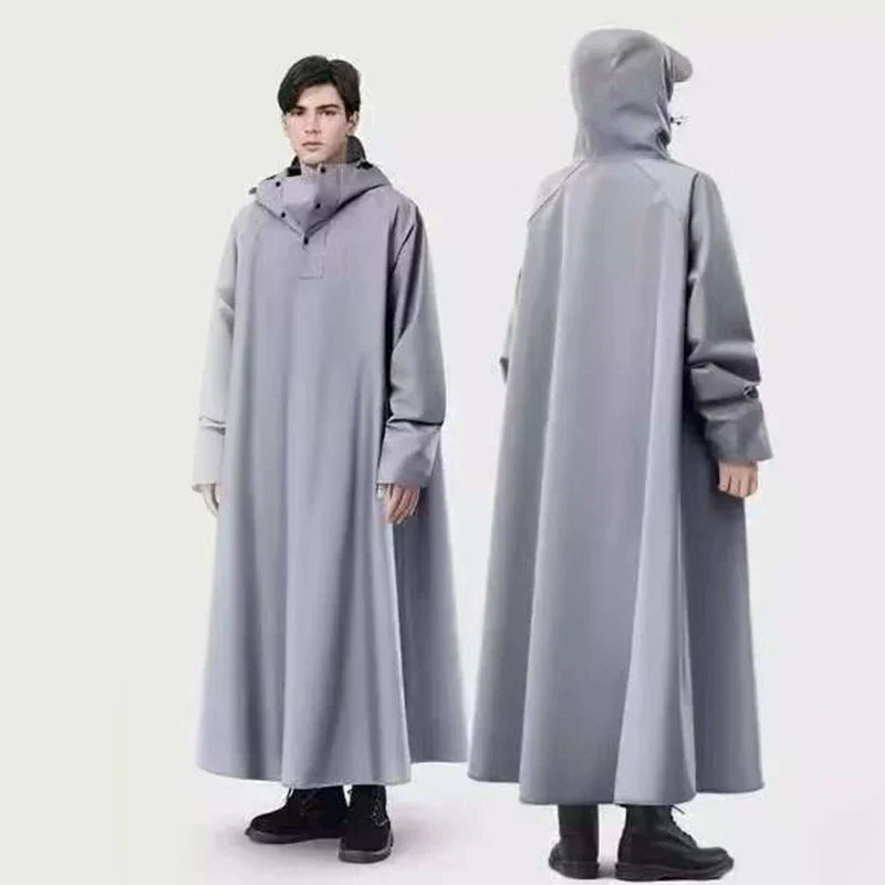Unisex Lang Regnponcho - Vandtæt & Komfortabel