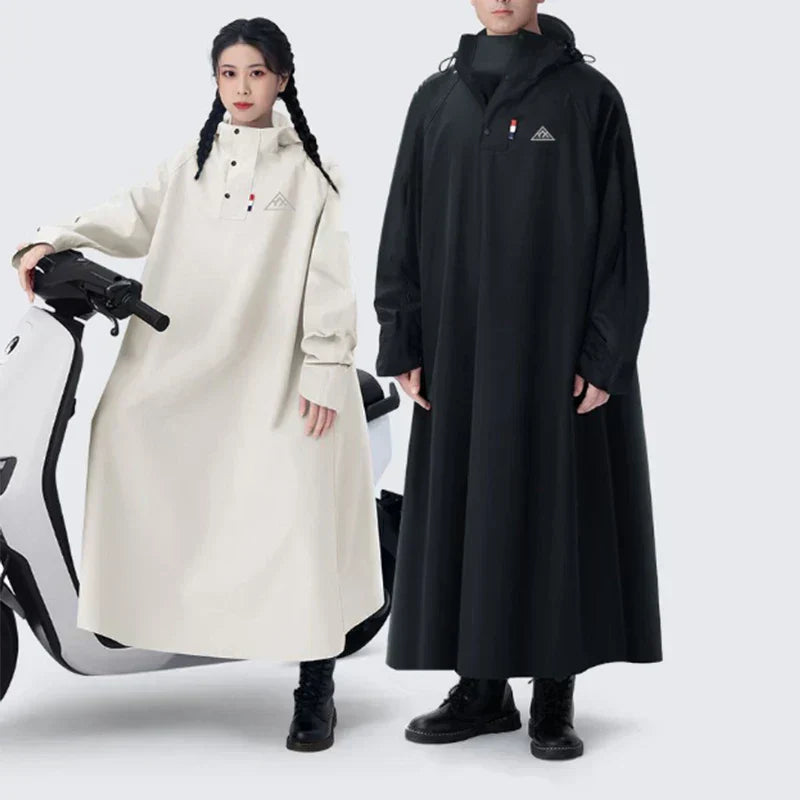 Unisex Lang Regnponcho - Vandtæt & Komfortabel