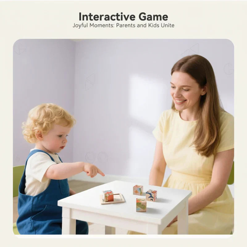 Unisex Montessori Dyretræningspuzzle 6-i-1