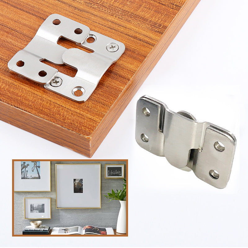 Unisex Rustfrit Stål Interlock Hængende Spænde Flush Mount Beslag