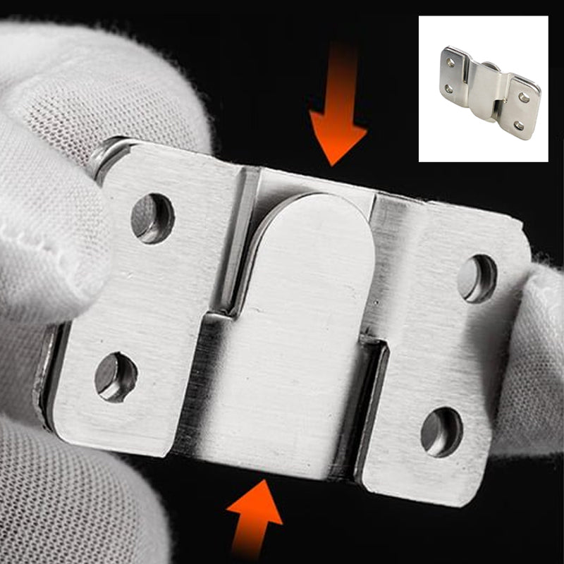 Unisex Rustfrit Stål Interlock Hængende Spænde Flush Mount Beslag