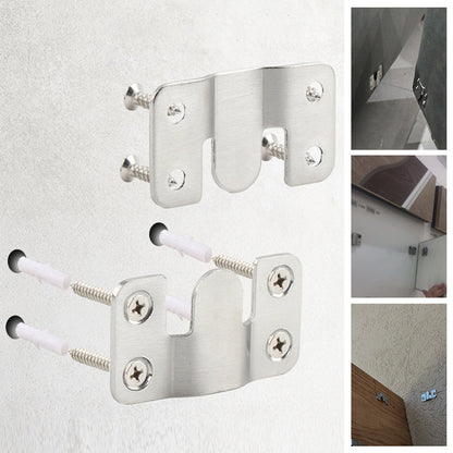 Unisex Rustfrit Stål Interlock Hængende Spænde Flush Mount Beslag