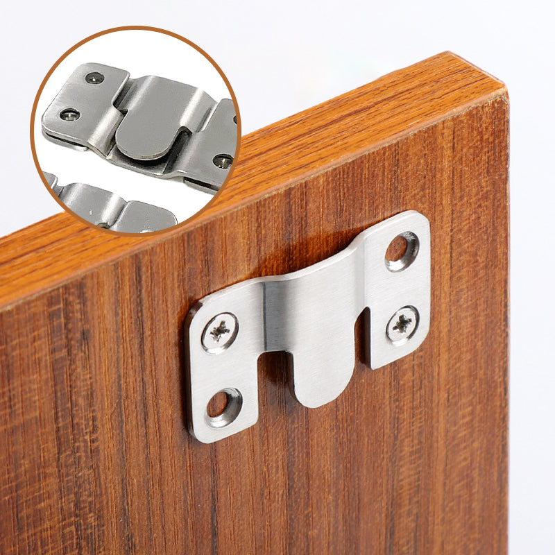 Unisex Rustfrit Stål Interlock Hængende Spænde Flush Mount Beslag