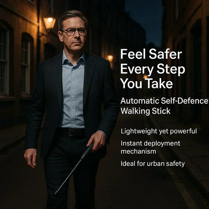 Unisex Selvforsvars Gåstang - Automatisk & Antiskrid Greb