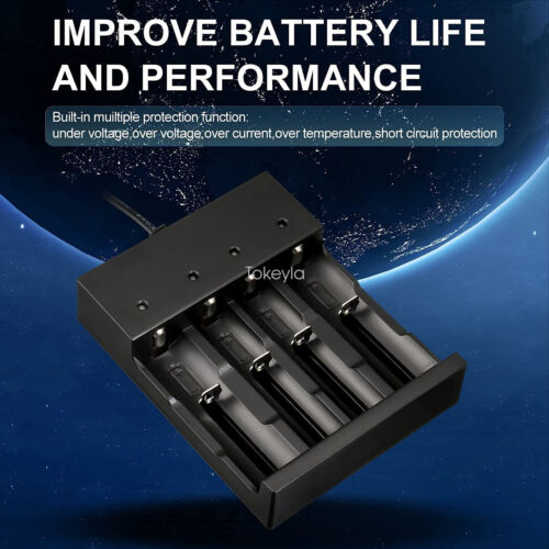 Universal Smart Charger til 18650 26650 Li-ion Batterier
