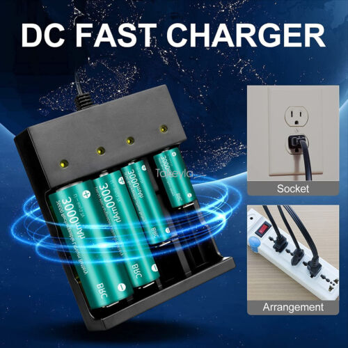 Universal Smart Charger til 18650 26650 Li-ion Batterier