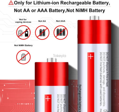 Universal Smart Charger til 18650 26650 Li-ion Batterier