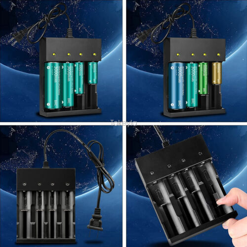 Universal Smart Charger til 18650 26650 Li-ion Batterier