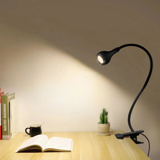 USB LED Læselampe med Fleksibel Arm