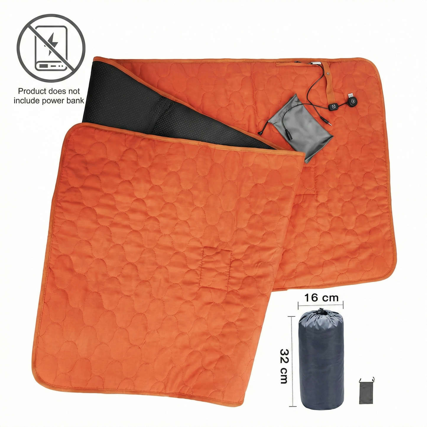 USB Opvarmet Yoga Måtte