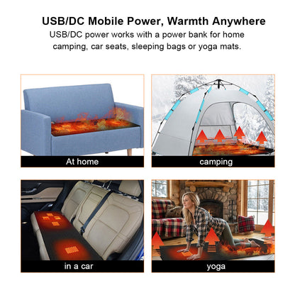 USB Opvarmet Yoga Måtte