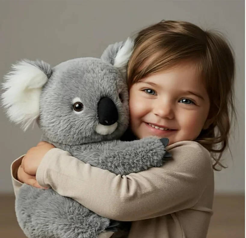 Vægtet Plush Koala Legetøj til Angstreduktion – Ultra-Blød, Krammevenligt Plush Legetøj med Realistisk Design