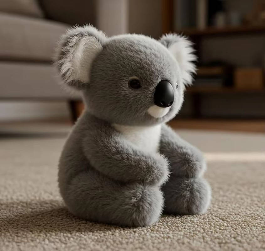 Vægtet Plush Koala Legetøj til Angstreduktion – Ultra-Blød, Krammevenligt Plush Legetøj med Realistisk Design