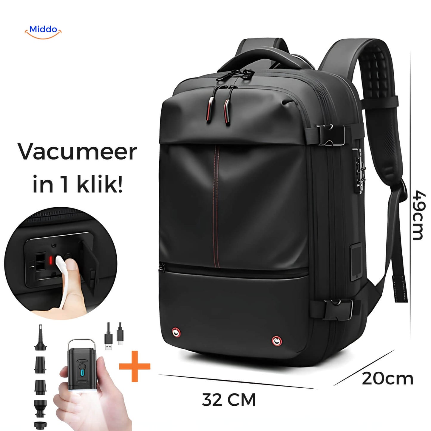 VacuPro™ Vakuum Rejsetaske, Komprimerende & Ideel til Rejser