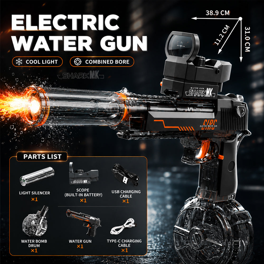 Vandpistol - Elektrisk med Cool LED Lys