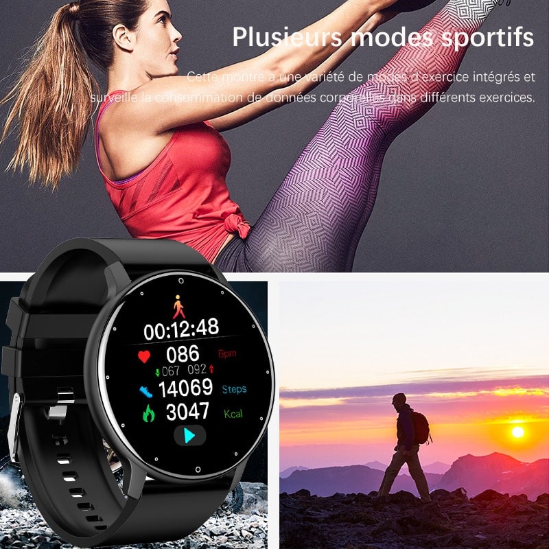 Vandtæt Smartwatch med Sportsrem - IP67 | Kompatibel med Android og iOS