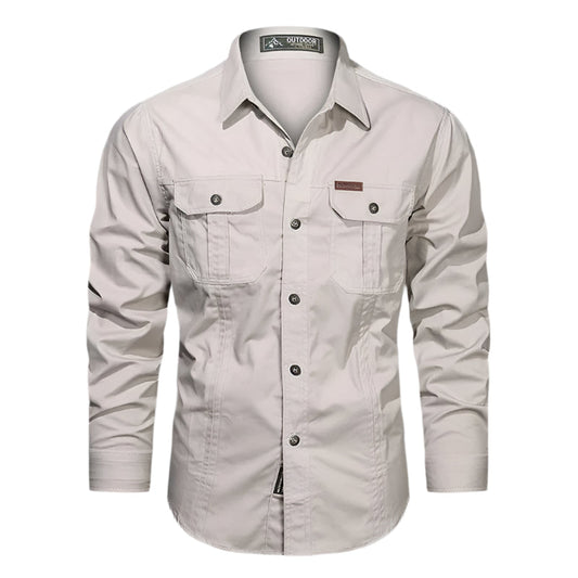 Khaled | Chemise en coton durable pour hommes, destinée à l'extérieur - Image 1
