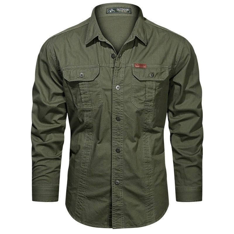Khaled | Chemise en coton durable pour hommes, destinée à l'extérieur - Image 6