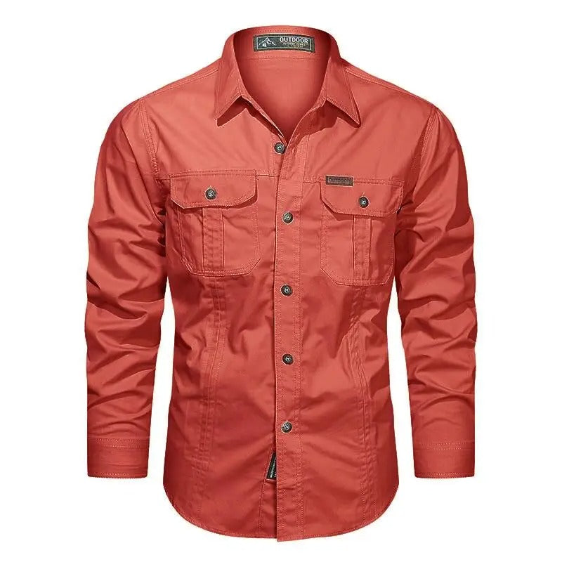 Khaled | Chemise en coton durable pour hommes, destinée à l'extérieur - Image 8